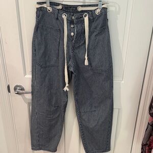 Cali 1850 Striped Barrel Drawstring Pants